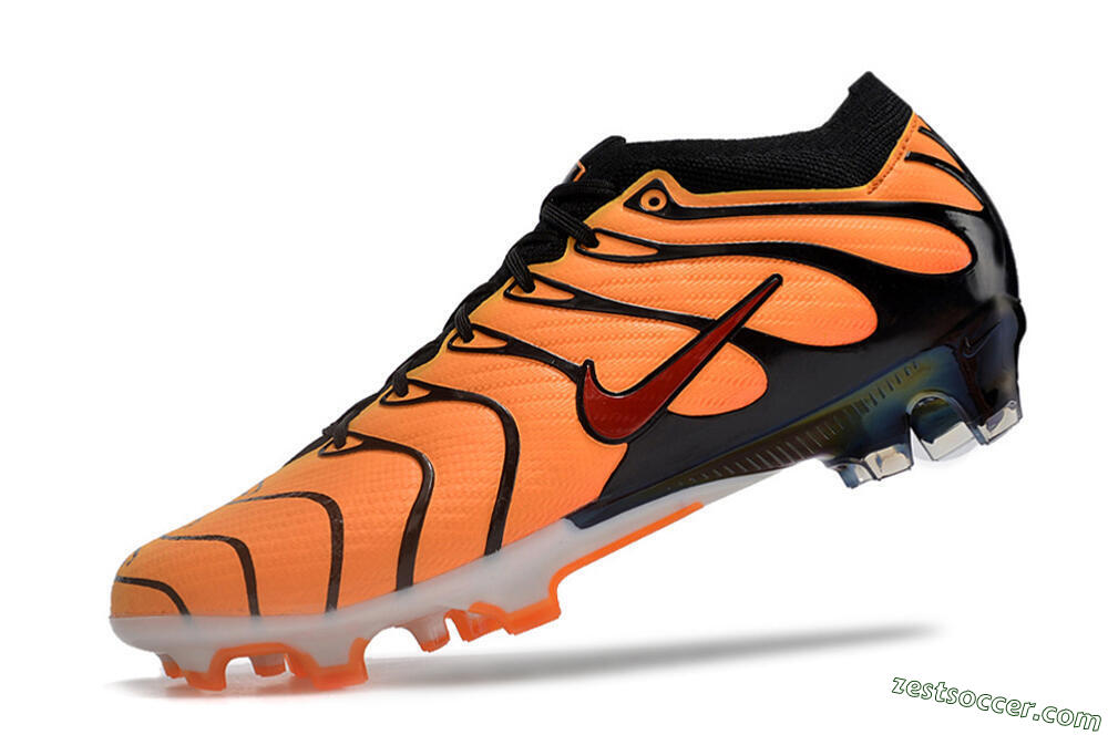Nike Air Zoom Mercurial Vapor 15 Elite FG Low-Tops Soccer Cleats - Orange/Black/Red 5