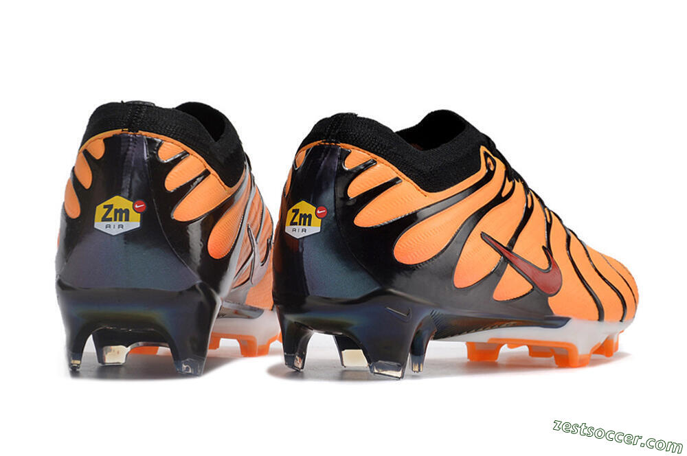 Nike Air Zoom Mercurial Vapor 15 Elite FG Low-Tops Soccer Cleats - Orange/Black/Red 6