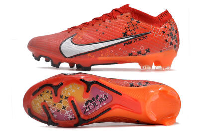 Nike AIR Zoom Mercurial Vapor 15 Elite FG Low-Tops Soccer Cleats - Orange/White/Black