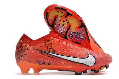 Nike AIR Zoom Mercurial Vapor 15 Elite FG Low-Tops Soccer Cleats - Orange/White/Black