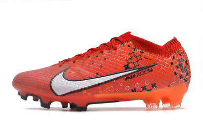 Nike AIR Zoom Mercurial Vapor 15 Elite FG Low-Tops Soccer Cleats - Orange/White/Black