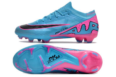 Nike Air Zoom Mercurial Vapor 15 Elite FG Low-Tops Soccer Cleats - Blue/Pink/Black