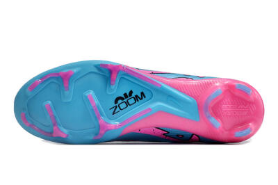 Nike Air Zoom Mercurial Vapor 15 Elite FG Low-Tops Soccer Cleats - Blue/Pink/Black