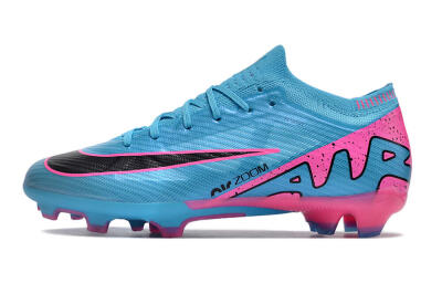 Nike Air Zoom Mercurial Vapor 15 Elite FG Low-Tops Soccer Cleats - Blue/Pink/Black