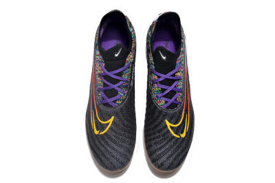 Nike Phantom GX Elite FG Low-Tops Soccer Cleats - Black/Purple/Rainbow