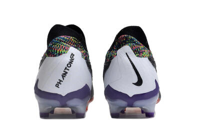 Nike Phantom GX Elite FG Low-Tops Soccer Cleats - Black/Purple/Rainbow