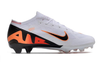 Nike Air Zoom Mercurial Vapor 15 Elite FG Low-Tops Soccer Cleats - White/Orange/Black