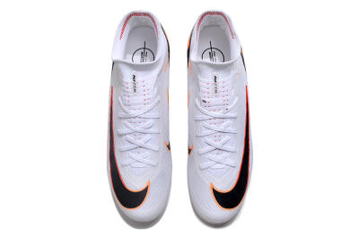 Nike Air Zoom Mercurial Superfly 9 Elite FG High-Tops Soccer Cleats - White/Orange/Black