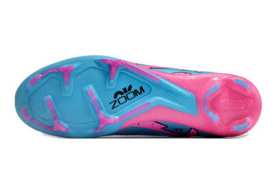 Nike Air Zoom Mercurial Superfly 9 Elite FG High-Tops Soccer Cleats - Blue/Pink/Black