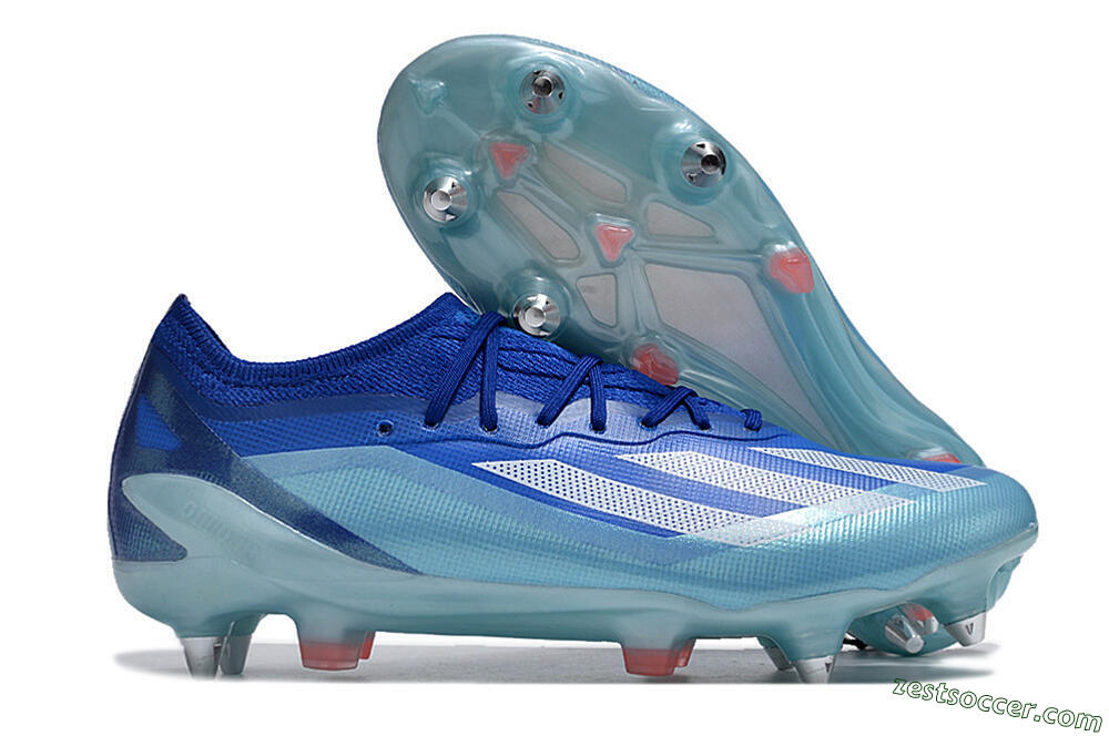 Adidas X Crazyfast.1 SG Low-Tops Soccer Cleats - Jade/White/Blue 0