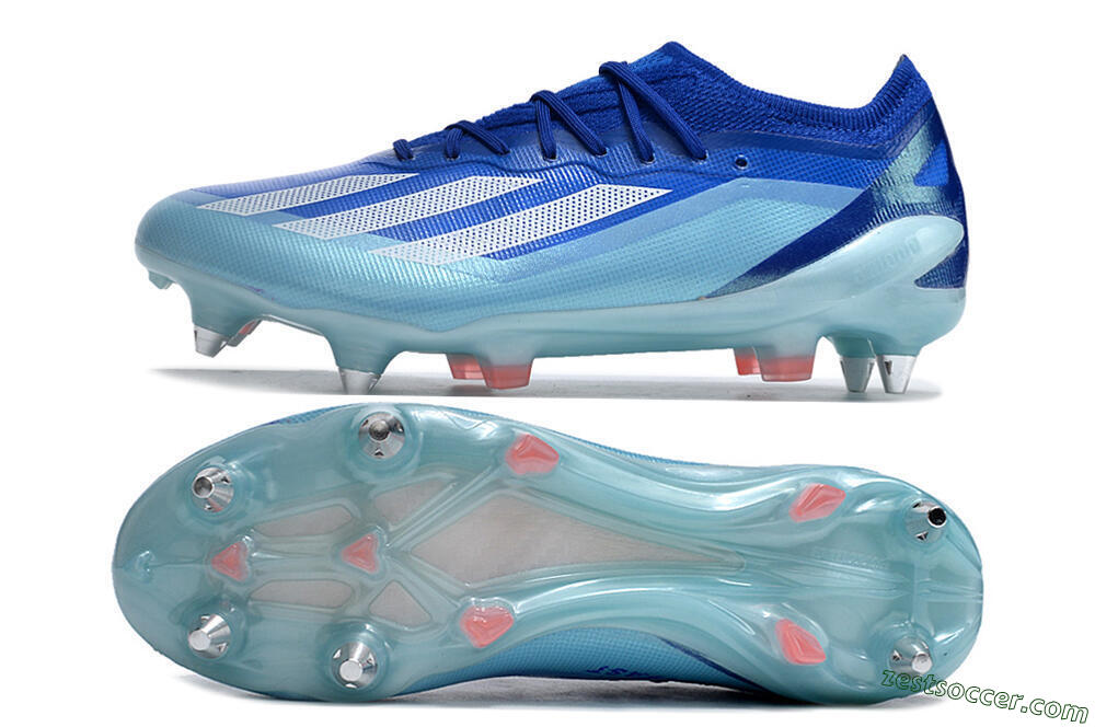 Adidas X Crazyfast.1 SG Low-Tops Soccer Cleats - Jade/White/Blue 1