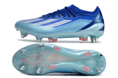 Adidas X Crazyfast.1 SG Low-Tops Soccer Cleats - Jade/White/Blue