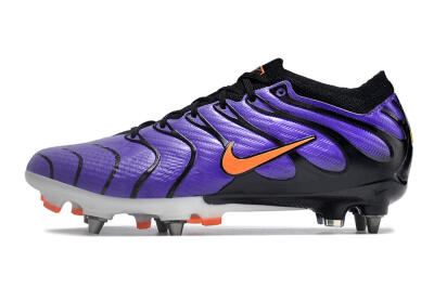 Nike Air Zoom Mercurial Vapor 15 Elite SG Low-Tops Soccer Cleats - Purple/Black/Orange