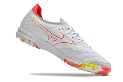 Mizuno Morelia Neo TF Low-Tops Soccer Shoes - White/Red/Yellow