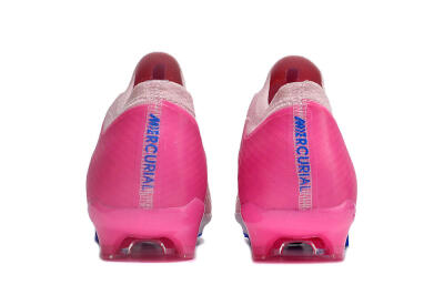 Nike Air Zoom Mercurial Vapor 15 Elite FG Low-Tops Soccer Cleats - Beige/Pink/Blue
