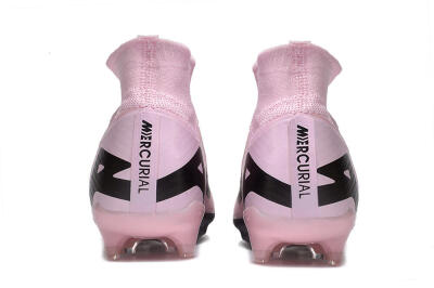 Nike Air Zoom Mercurial Superfly 9 Elite FG High-Tops Soccer Cleats - Pink/Black
