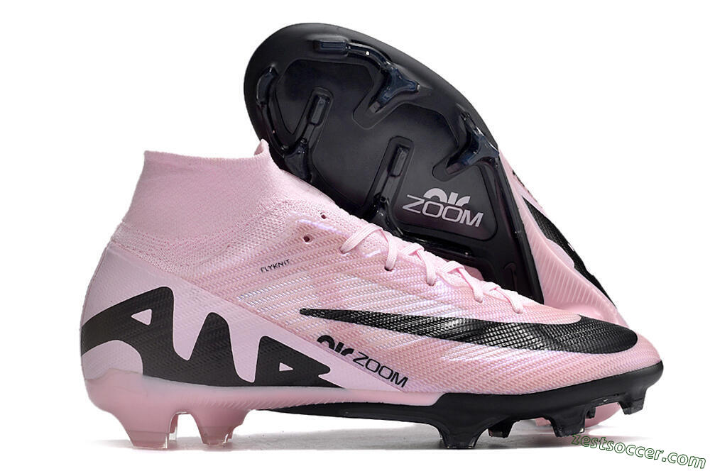 Nike Air Zoom Mercurial Superfly 9 Elite FG High-Tops Soccer Cleats - Pink/Black 0