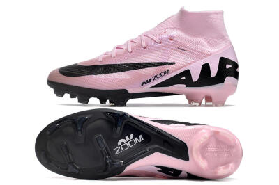 Nike Air Zoom Mercurial Superfly 9 Elite FG High-Tops Soccer Cleats - Pink/Black