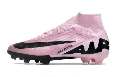 Nike Air Zoom Mercurial Superfly 9 Elite FG High-Tops Soccer Cleats - Pink/Black