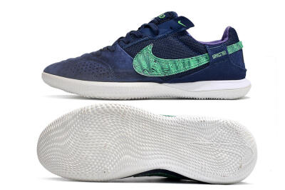 Nike Street Gato IC Low-Tops Soccer Shoes - Blue/Green/White