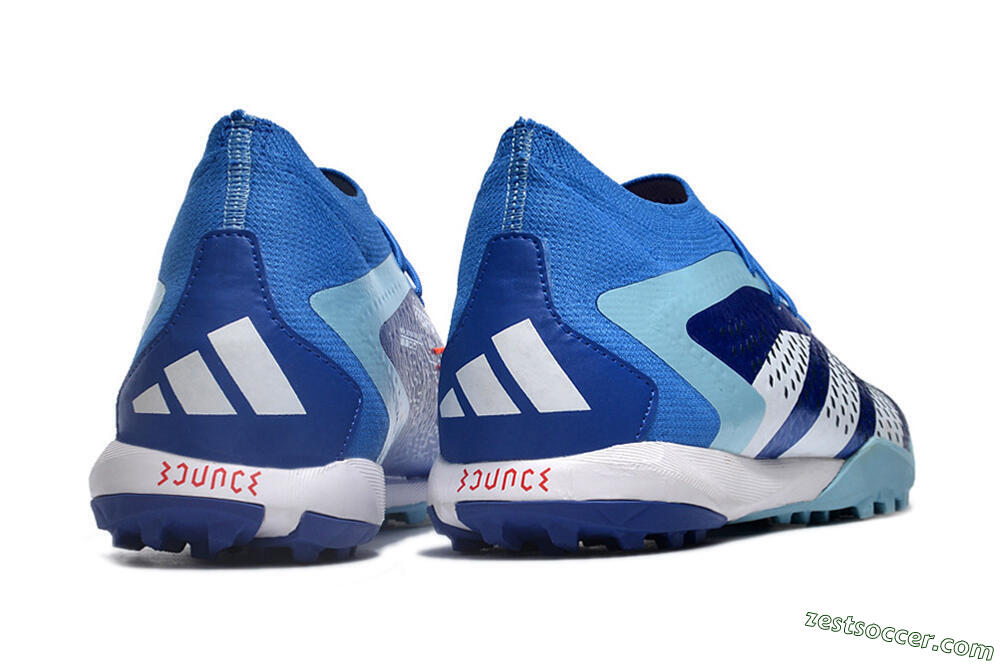 Adidas Predator Accuracy.1 TF High-Tops Soccer Shoes - Blue/White/Orange 6