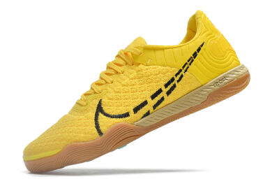 Nike React Gato IC Low-Tops Soccer Shoes - Yellow/Black/Brown