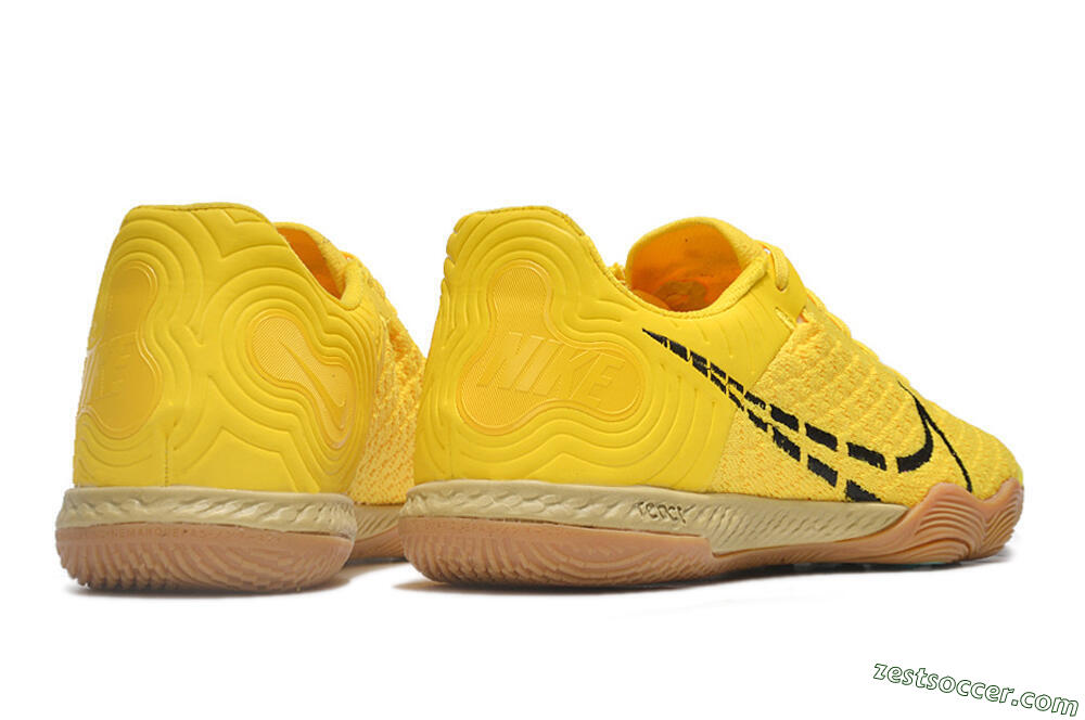 Nike React Gato IC Low-Tops Soccer Shoes - Yellow/Black/Brown 6