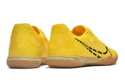 Nike React Gato IC Low-Tops Soccer Shoes - Yellow/Black/Brown