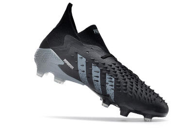 Adidas Predator Freak.1 FG Low-Tops Soccer Cleats - Black/White/Grey