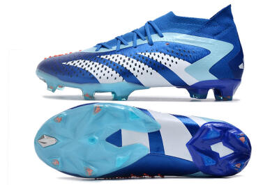 Adidas Predator Accuracy.1 FG High-Tops Soccer Cleats - Blue/Jade/White