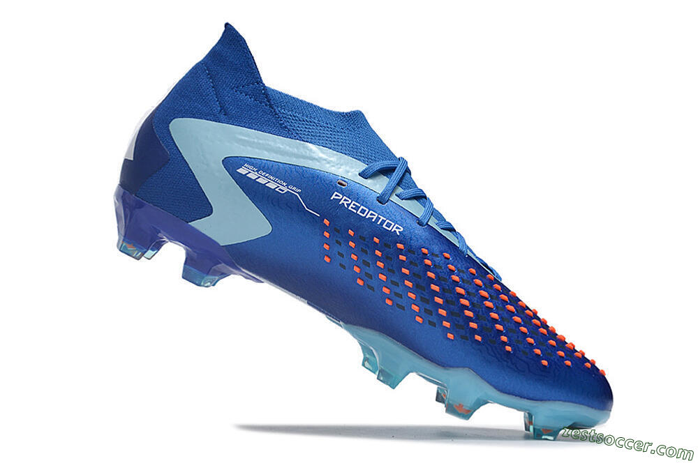 Adidas Predator Accuracy.1 FG High-Tops Soccer Cleats - Blue/Jade/White 4