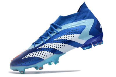 Adidas Predator Accuracy.1 FG High-Tops Soccer Cleats - Blue/Jade/White