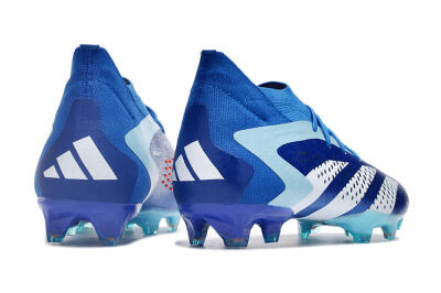Adidas Predator Accuracy.1 FG High-Tops Soccer Cleats - Blue/Jade/White