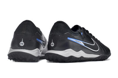 NikeTiempo Legend 10 TF Low-Tops Soccer Shoes - Black/Blue/White