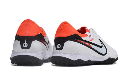 NikeTiempo Legend 10 TF Low-Tops Soccer Shoes - White/Black/Orange