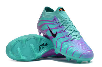 Nike Air Zoom Mercurial Vapor 15 Elite FG Low-Tops Soccer Cleats - Jade/Purple/Black