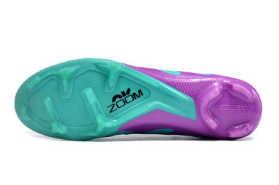 Nike Air Zoom Mercurial Vapor 15 Elite FG Low-Tops Soccer Cleats - Jade/Purple/Black