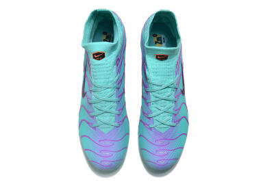 Nike Air Zoom Mercurial Superfly 9 Elite FG High-Tops Soccer Cleats - Jade/Purple/Black