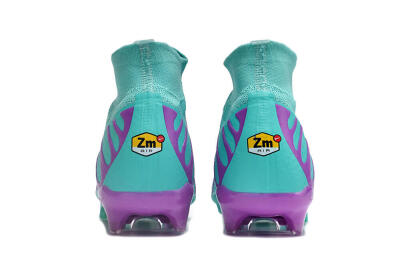 Nike Air Zoom Mercurial Superfly 9 Elite FG High-Tops Soccer Cleats - Jade/Purple/Black