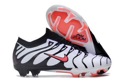 Nike Air Zoom Mercurial Vapor 15 Elite FG Low-Tops Soccer Cleats - White/Black/Red