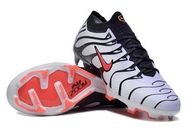 Nike Air Zoom Mercurial Vapor 15 Elite FG Low-Tops Soccer Cleats - White/Black/Red