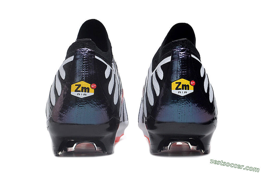 Nike Air Zoom Mercurial Vapor 15 Elite FG Low-Tops Soccer Cleats - White/Black/Red 5