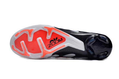 Nike Air Zoom Mercurial Vapor 15 Elite FG Low-Tops Soccer Cleats - White/Black/Red