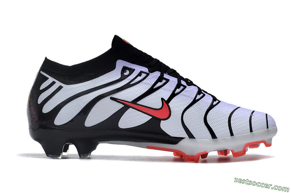 Nike Air Zoom Mercurial Vapor 15 Elite FG Low-Tops Soccer Cleats - White/Black/Red 7