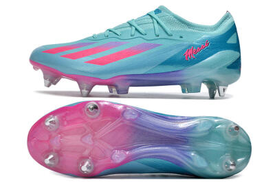 Adidas X Crazyfast.1 SG Low-Tops Soccer Cleats - Jade/Pink/Purple