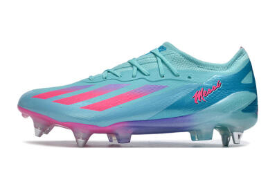 Adidas X Crazyfast.1 SG Low-Tops Soccer Cleats - Jade/Pink/Purple