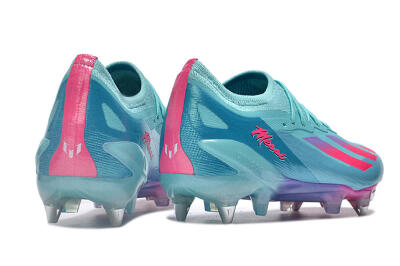 Adidas X Crazyfast.1 SG Low-Tops Soccer Cleats - Jade/Pink/Purple