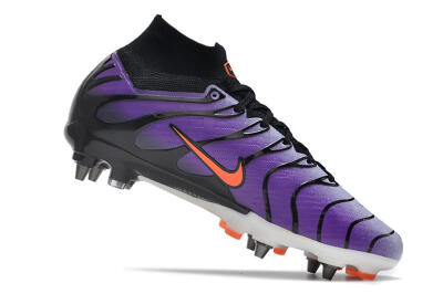 Nike Air Zoom Mercurial Superfly 9 Elite SG High-Tops Soccer Cleats - Purple/Black/Orange