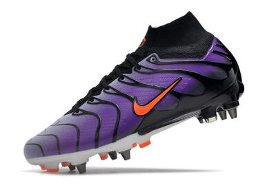 Nike Air Zoom Mercurial Superfly 9 Elite SG High-Tops Soccer Cleats - Purple/Black/Orange
