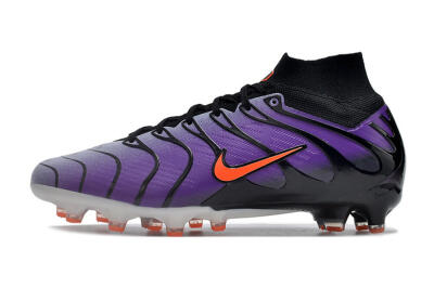 Nike Air Zoom Mercurial Superfly 9 Elite AG High-Tops Soccer Cleats - Purple/Black/Orange